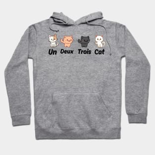 Un Deux Trois Cat shirt, Gifts for Cat Lovers, Cat tee shirt, Cat Tee, Cat shirts, Cat t shirt, dad cat shirt, cat mom shirt, Undex Cat 2 Hoodie